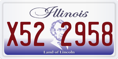 IL license plate X522958