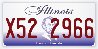 IL license plate X522966