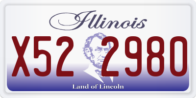 IL license plate X522980