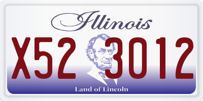 IL license plate X523012