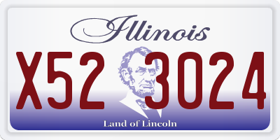 IL license plate X523024