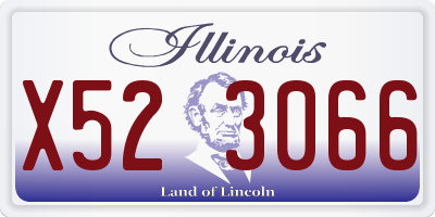 IL license plate X523066
