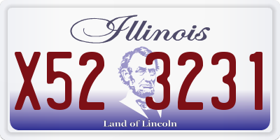 IL license plate X523231