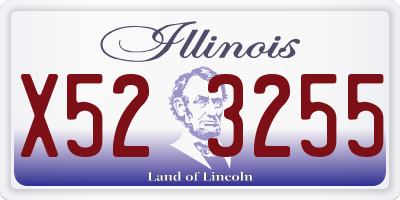 IL license plate X523255