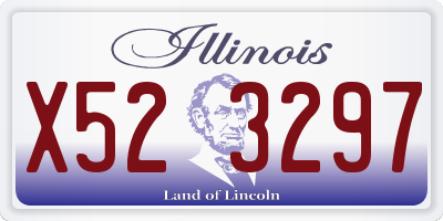 IL license plate X523297