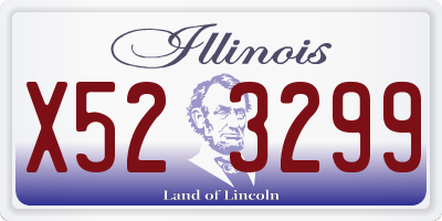IL license plate X523299