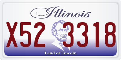 IL license plate X523318