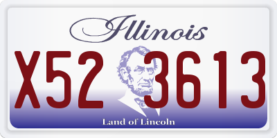 IL license plate X523613