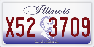 IL license plate X523709