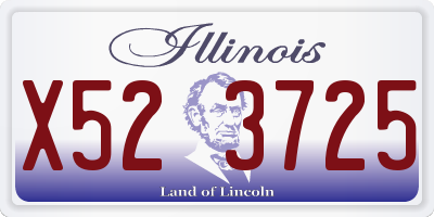 IL license plate X523725