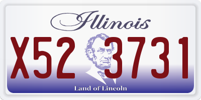 IL license plate X523731