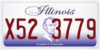 IL license plate X523779