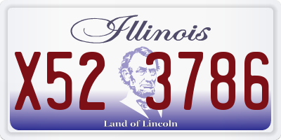 IL license plate X523786
