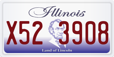 IL license plate X523908