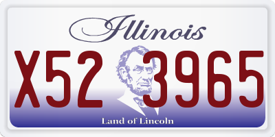 IL license plate X523965