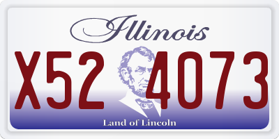 IL license plate X524073