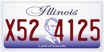IL license plate X524125