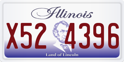 IL license plate X524396