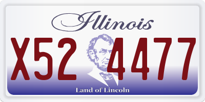 IL license plate X524477