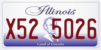 IL license plate X525026