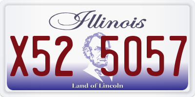 IL license plate X525057