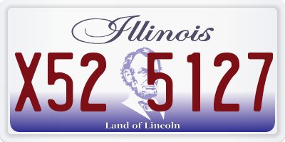 IL license plate X525127