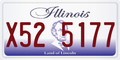 IL license plate X525177