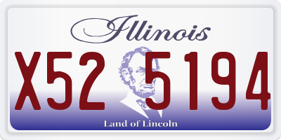 IL license plate X525194