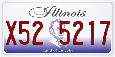IL license plate X525217