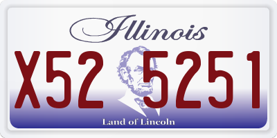 IL license plate X525251