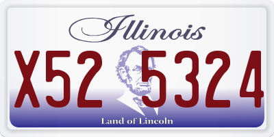 IL license plate X525324