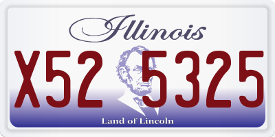 IL license plate X525325