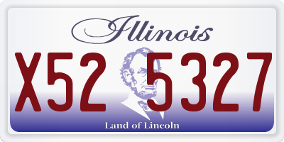 IL license plate X525327