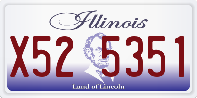 IL license plate X525351