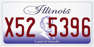 IL license plate X525396