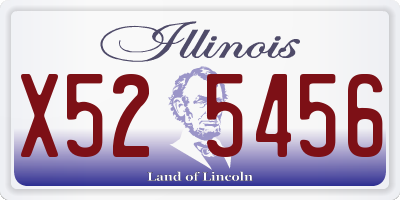 IL license plate X525456