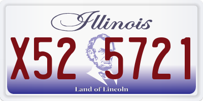 IL license plate X525721