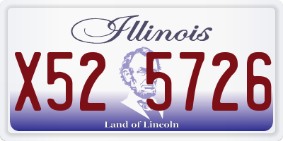 IL license plate X525726