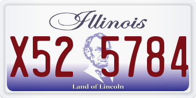 IL license plate X525784