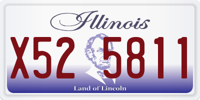 IL license plate X525811