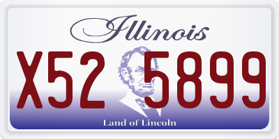 IL license plate X525899