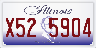 IL license plate X525904