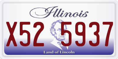 IL license plate X525937