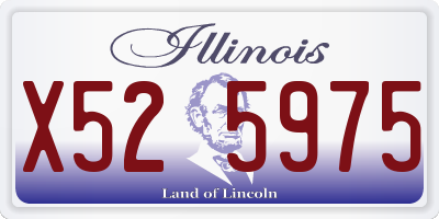 IL license plate X525975