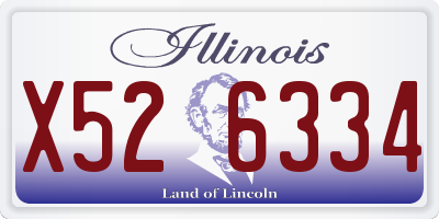 IL license plate X526334