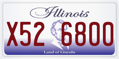IL license plate X526800