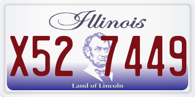 IL license plate X527449