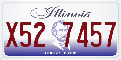 IL license plate X527457
