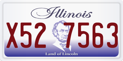 IL license plate X527563