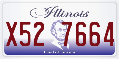 IL license plate X527664
